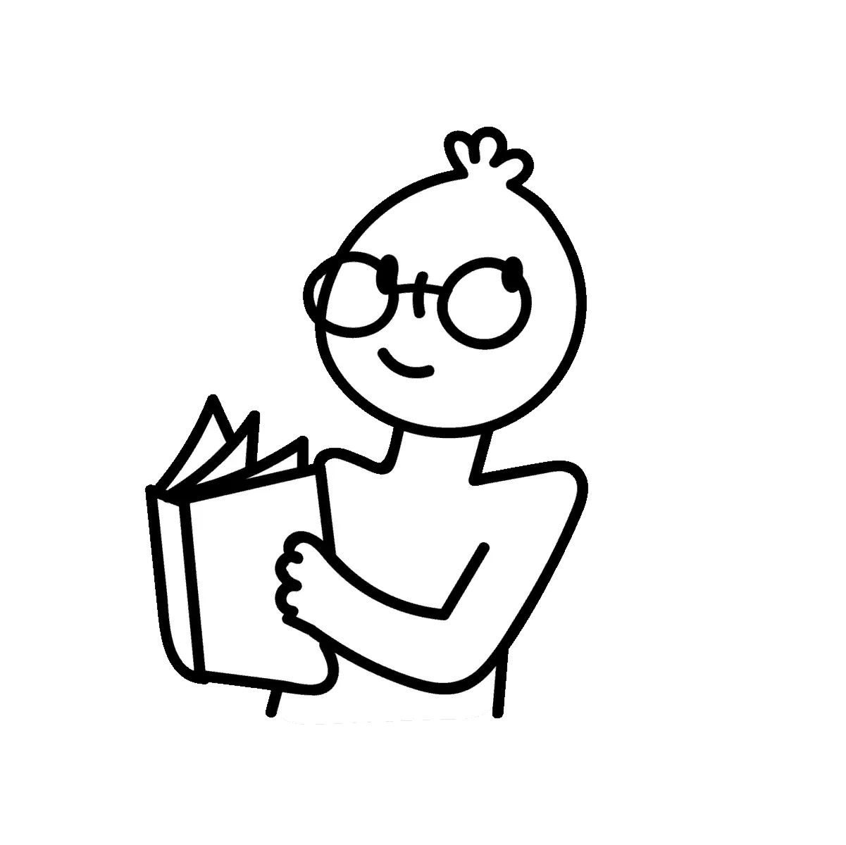 Focused student studying math