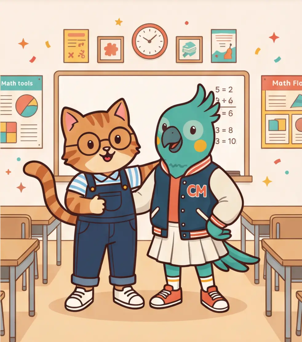 Educator teaching students