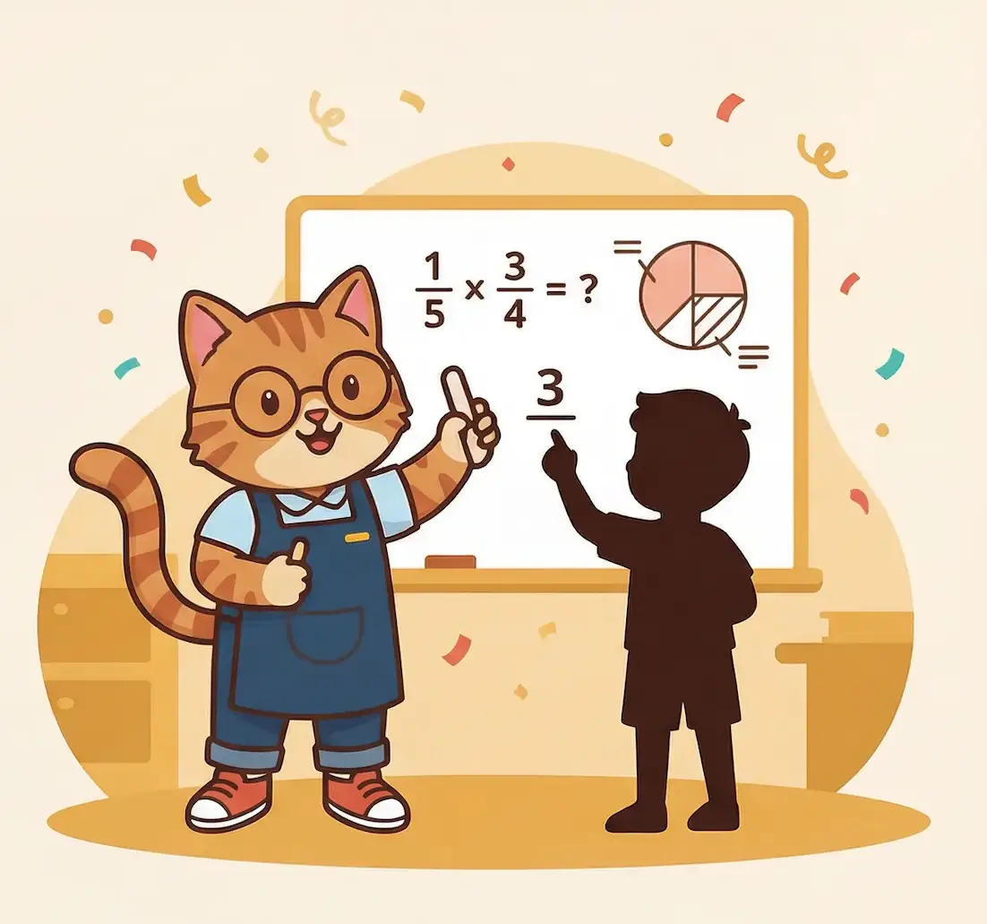 Chewy Cat and Parrot in the classroom